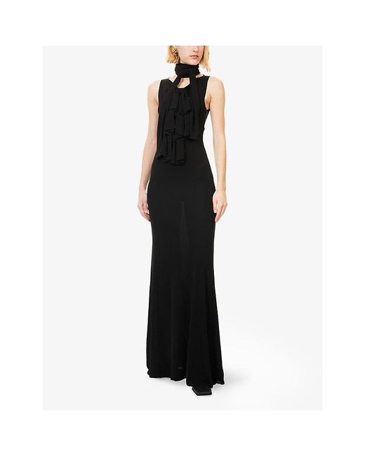 Alaïa Black Transparent Dress