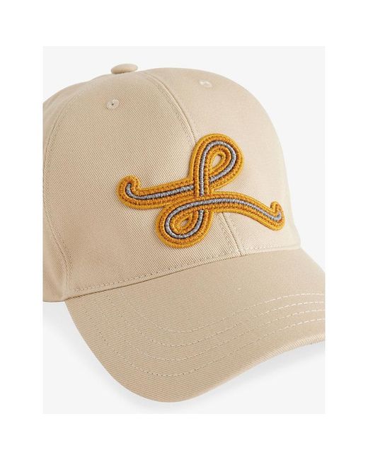 Loewe Natural Logo-Embroidered Cotton-Canvas Cap for men