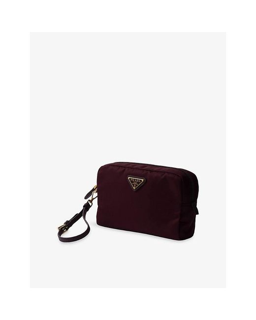 Prada Purple Small Re-Nylon Woven Pouch