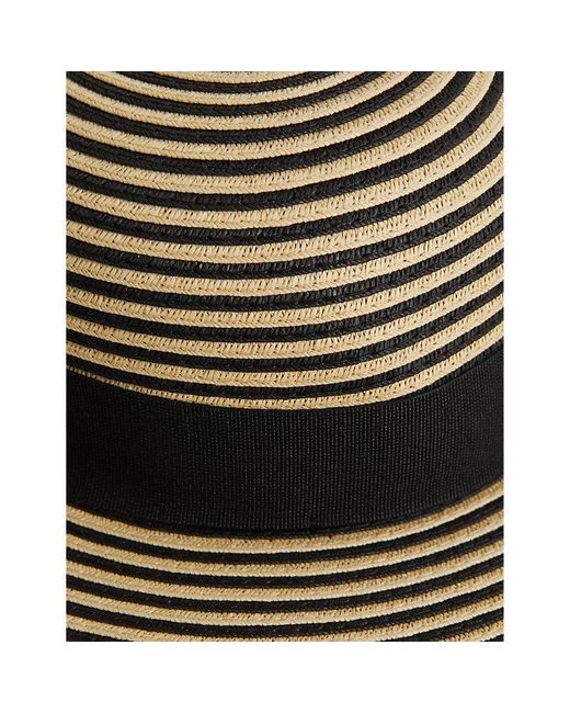 Reiss Multicolor Emilia Wide-brim Striped Raffia Hat