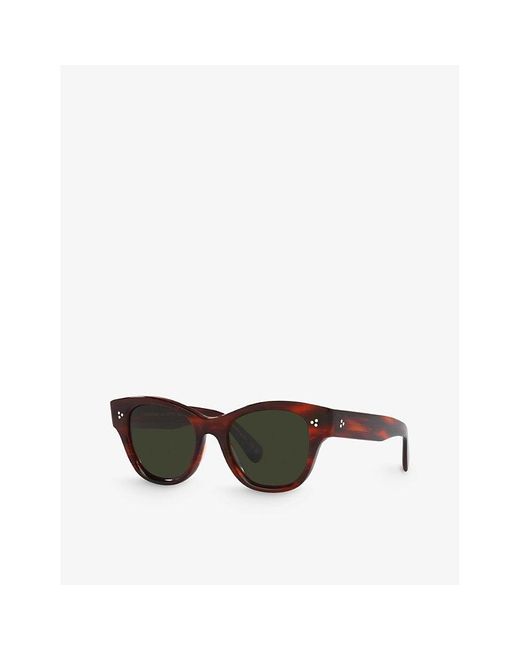 Oliver Peoples Multicolor Ov5490su Eadie Rectangle-frame Acetate Sunglasses