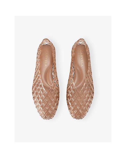 Carvela Kurt Geiger Natural Gelina Jelly Ballet Flats