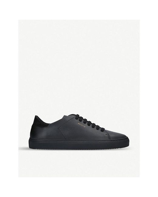 Axel Arigato Black Clean 90 Leather And Suede Trainers for men