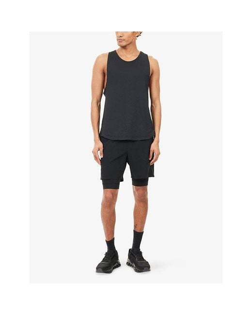 lululemon athletica Blue License To Train Stretch-Woven Tank Top for men