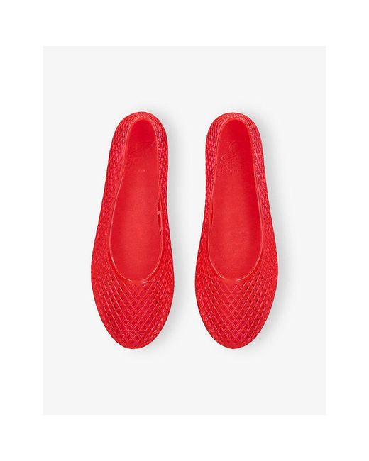 Ancient Greek Sandals Iro Mesh-Textured Pvc Ballet Flats