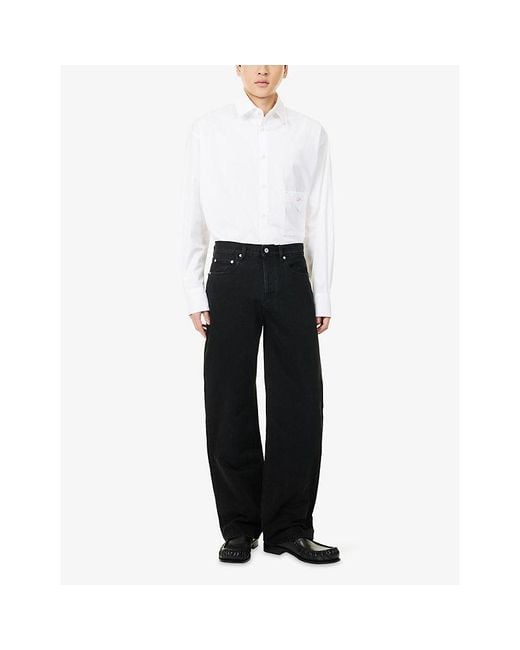 Jacquemus Black Le De-Nimes Straight-Leg Denim Jeans for men