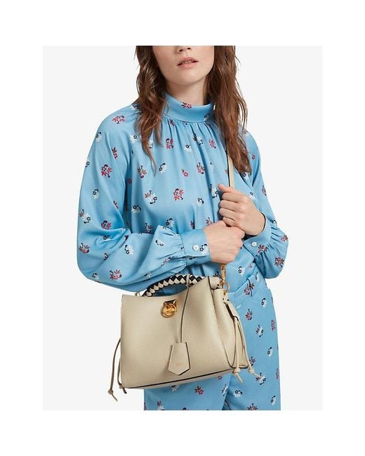 Mulberry Natural Iris Small Leather Top-Handle Bag