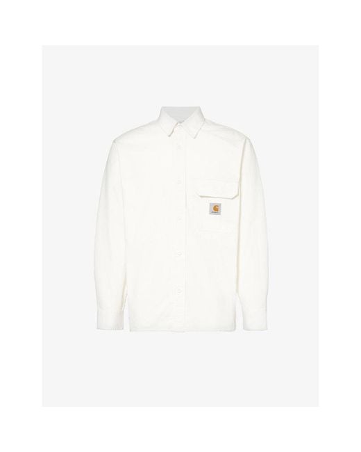 Carhartt White Reno Branded-patch Cotton Shirt for men