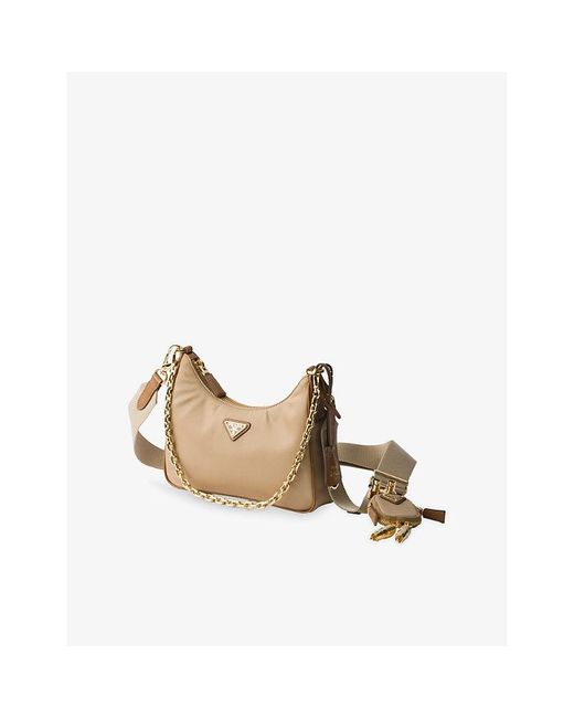 Prada Natural Re Edition 2005 Nylon Shoulder Bag
