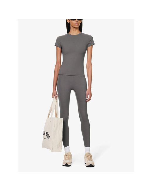 ADANOLA Gray Ultimate Wrap-Over Workout Leggings