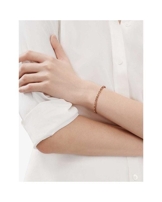 Tiffany & Co Metallic Tiffany Hardwear Micro Link 18Ct Rose- Bracelet