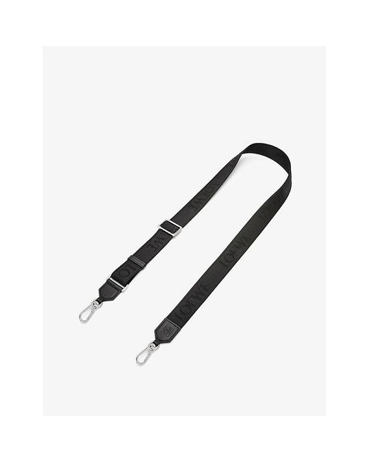 Loewe X Paula's Branded Cotton And Leather Bag Strap in Metallic