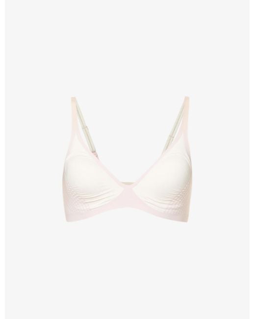 Sloggi Synthetic Body Adapt Stretchwoven Tshirt Bra Lyst