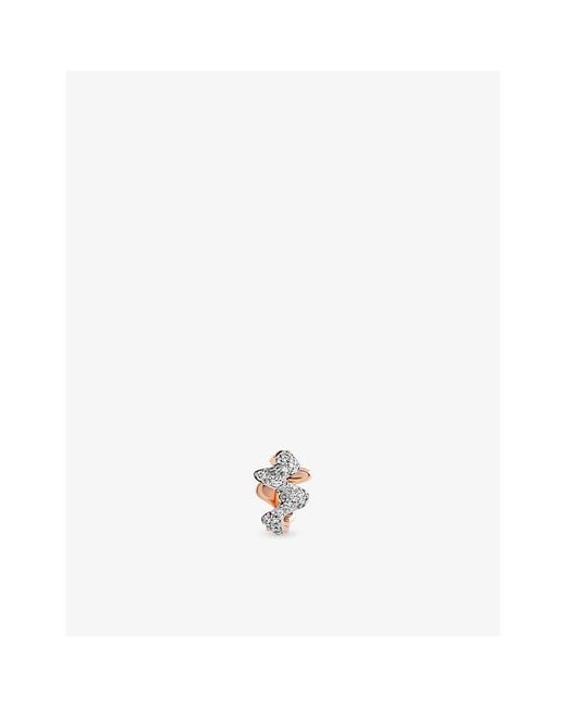 Kismet by Milka White Moss 0.11Ct Diamond Huggie