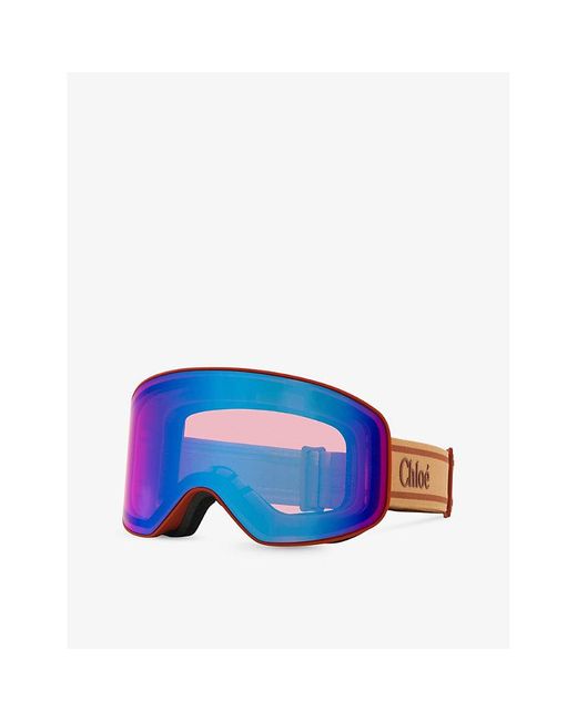 Chloé Blue Ch0072s Acetate Ski goggles for men