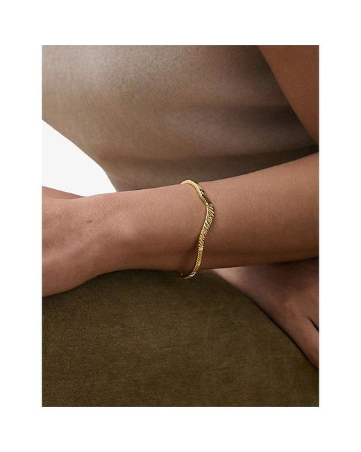 Astley Clarke Metallic Raye 18Ct Cuff Bangle