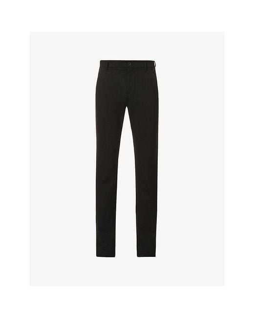 PAIGE Black Stafford Slim-fit Tapered-leg Stretch-woven Trousers for men