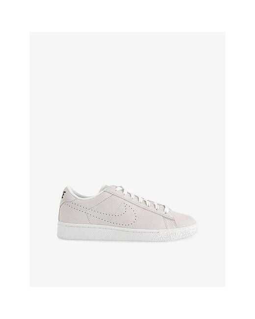 Nike White Tennis Classic Suede Trainers