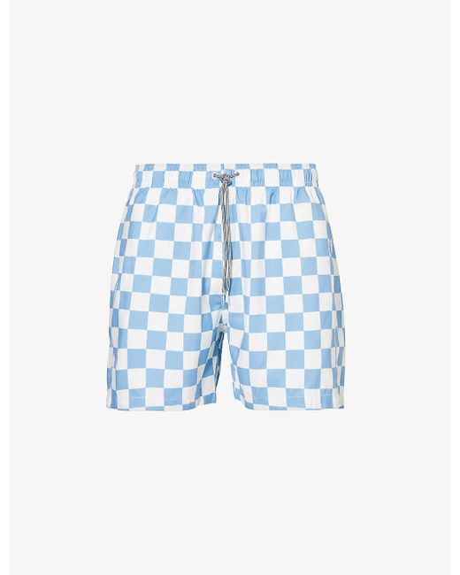 Boardies Blue Mojo Recycled-polyester Swim Shorts for men