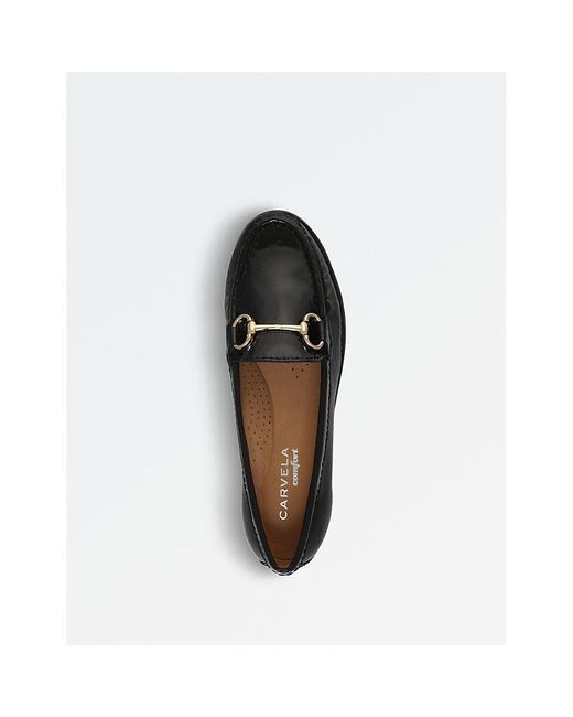Carvela Kurt Geiger Black Click 2 Patent Leather Loafers