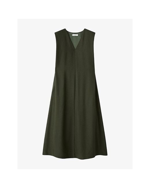 Joseph Green Vssad V-Neck Woven Maxi Dress