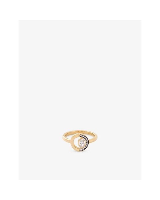 La Maison Du Couturier Metallic Skydiamond Crescent 18Ct And 0.34Ct Lab-Grown Diamond Ring