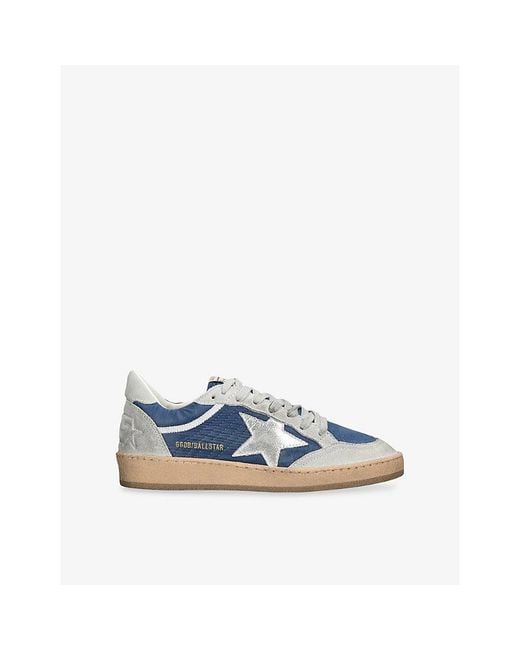 Golden Goose Deluxe Brand Blue Ballstar 51123 Suede Trainers