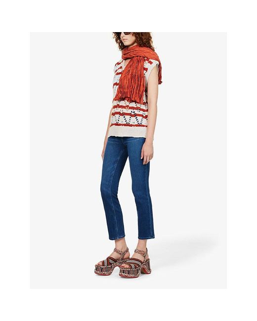 PAIGE Blue Cindy Slim-Leg Denim Jeans