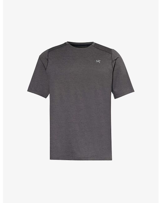 Arc'teryx Gray Cormac Brand-print Regular-fit Woven T-shirt X for men