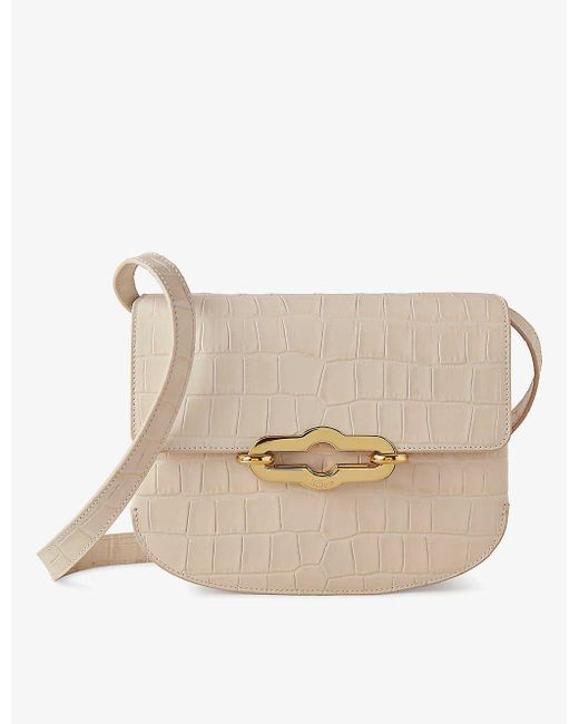 Mulberry Natural Pimlico Croc-embossed Leather Cross-body Bag