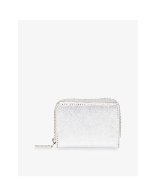 Whistles White Koa Compact Leather Purse