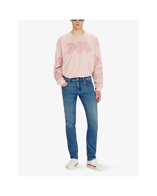 DIESEL Blue 2019 D-Strukt Slim-Leg Denim Jeans for men