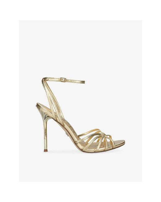 Sam Edelman Metallic Lili Leather Heeled Sandals