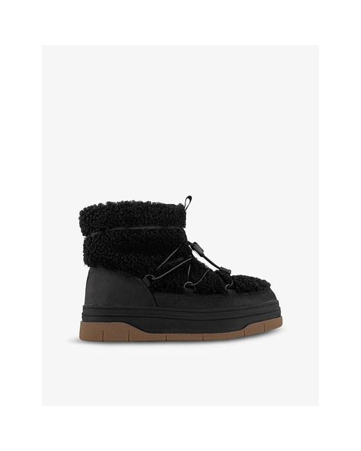 Pajar Black Janie Lace-up Shearling Boots