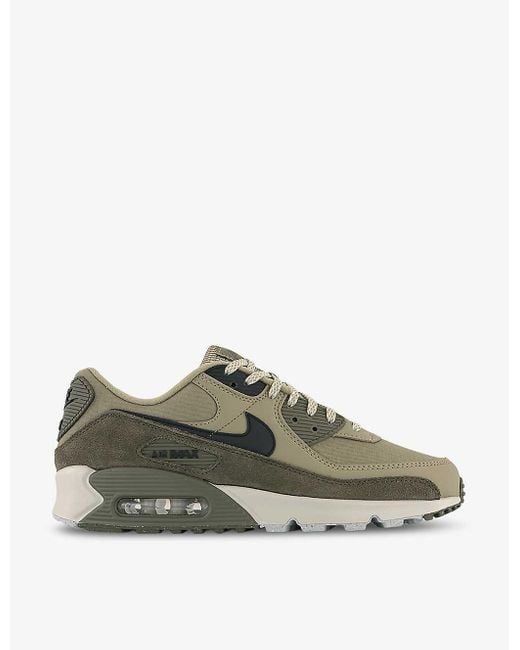 Nike Green Air Max 90 Padded-collar Mesh Low-top Trainers for men