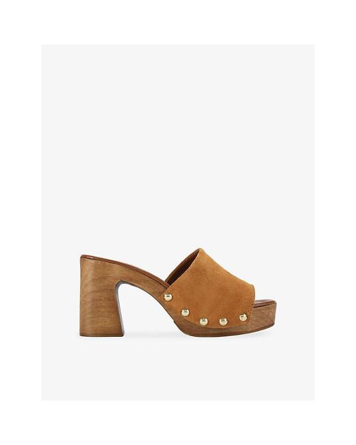 Carvela Kurt Geiger Brown Novella Suede Heeled Mules
