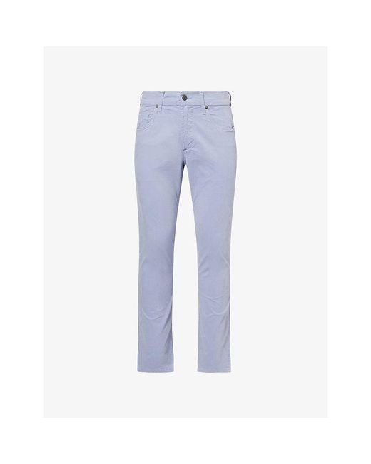 Citizens of Humanity Blue Gage Cashmere-Touch Cotton Trousers for men