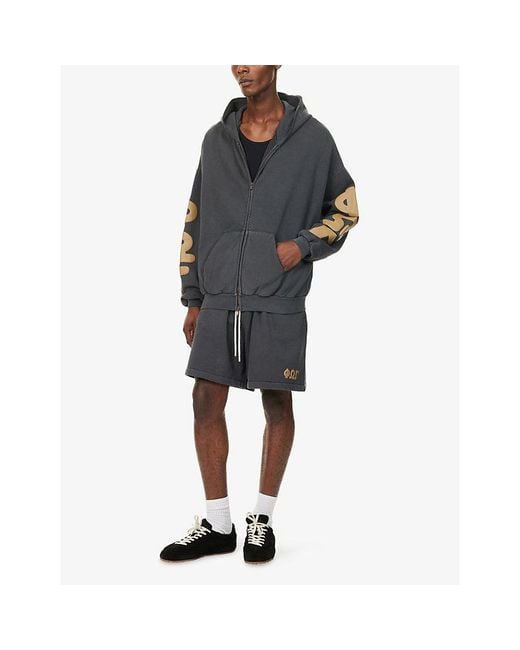 Fear Of God Gray Cargo Patch-Pocket Cotton-Jersey Basketball Shorts for men