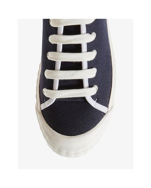 Claudie Pierlot Blue Adrien Chunky-sole Woven Low-top Trainers