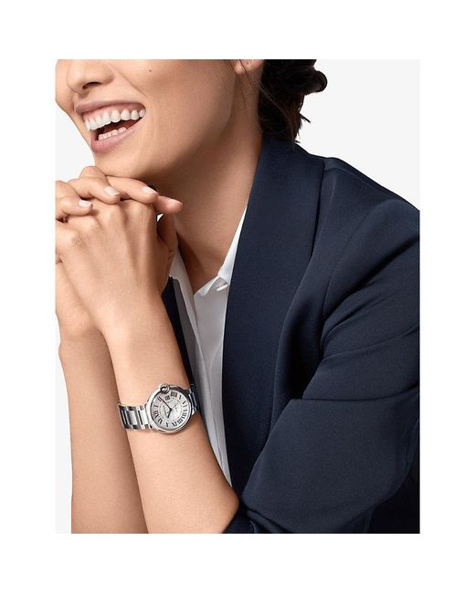 Cartier White Crwsbb0048 Ballon Bleu De Mechanical Watch