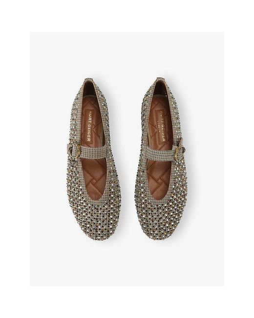 Kurt Geiger Multicolor Mayfair Suede Ballet Flats