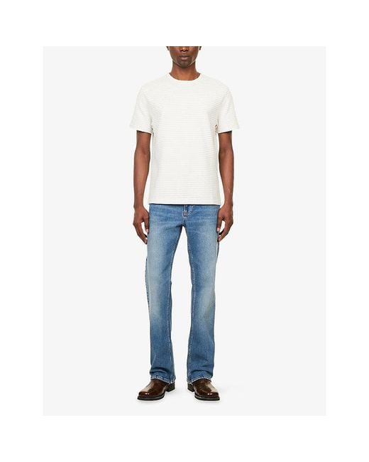 FRAME Blue Bootcut-Leg Mid-Rise Denim Jeans for men