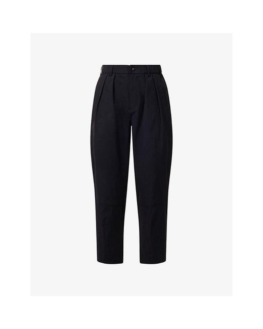Manors Blue Greenskeepers Tapered-Leg Stretch-Woven Trousers for men