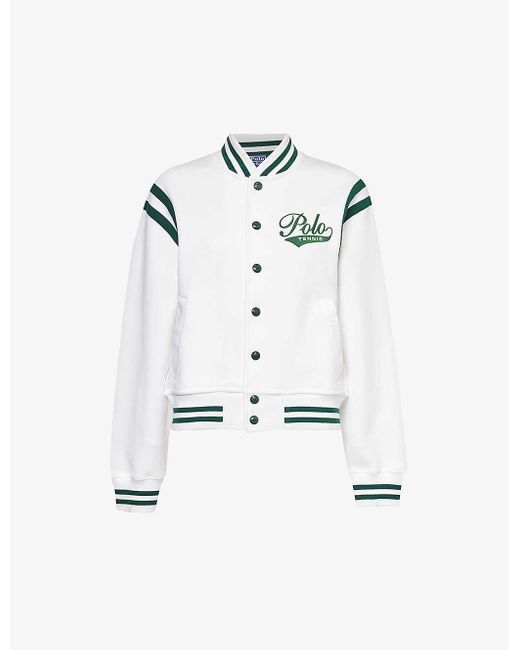Polo Ralph Lauren White X Wimbledon Cotton And Recycled-polyester Blend Jacket