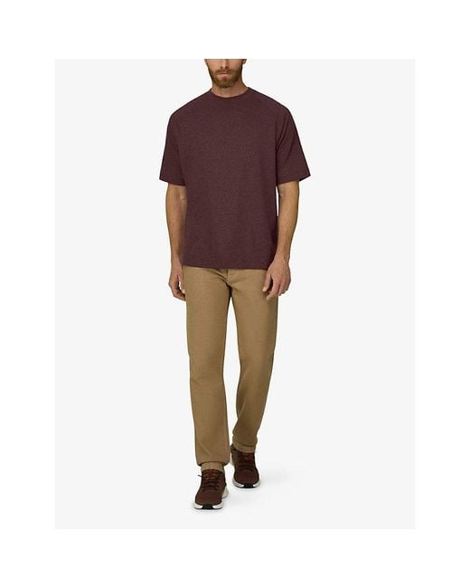Boggi Purple Mélange B Tech Piqué-Cotton T-Shirt for men