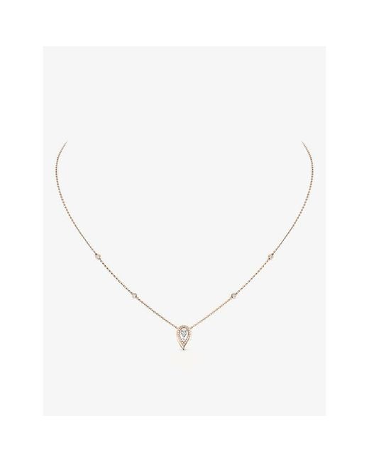 Messika Metallic Fiery And 0.10Ct Diamond Necklace