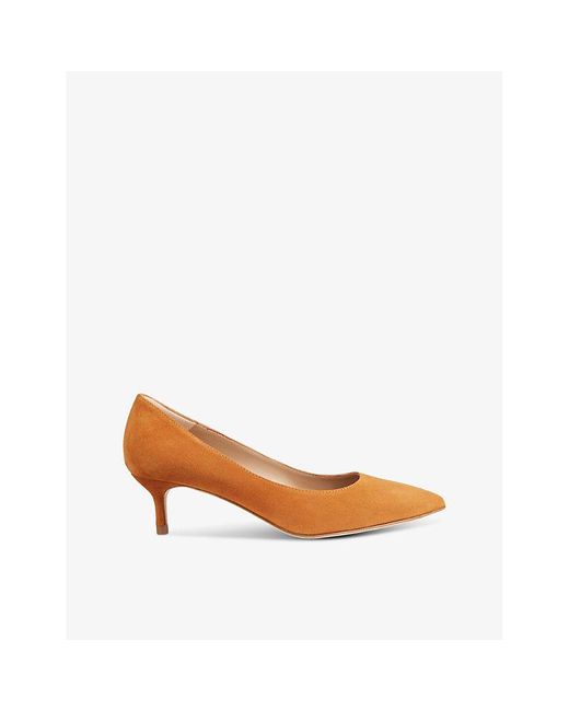 L.K.Bennett Multicolor Audrey Pointed-toe Suede-leather Courts