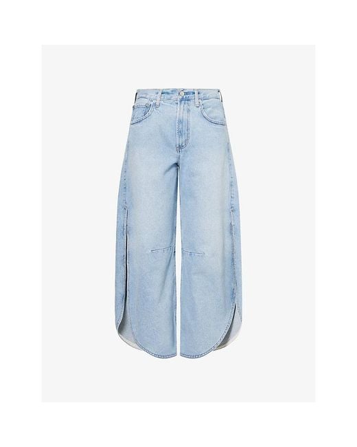 Citizens of Humanity Blue Tulip Split-Seam Denim Jeans