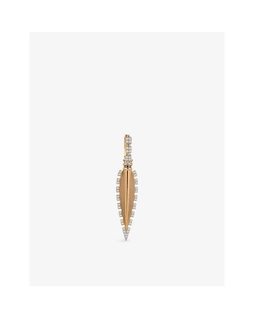 Kismet by Milka White Victoria 0.25Ct Diamond Drop Huggie