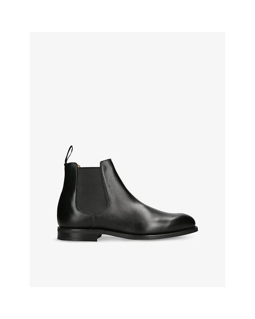 Church's Black Amberley Leather Chelsea Boots for men